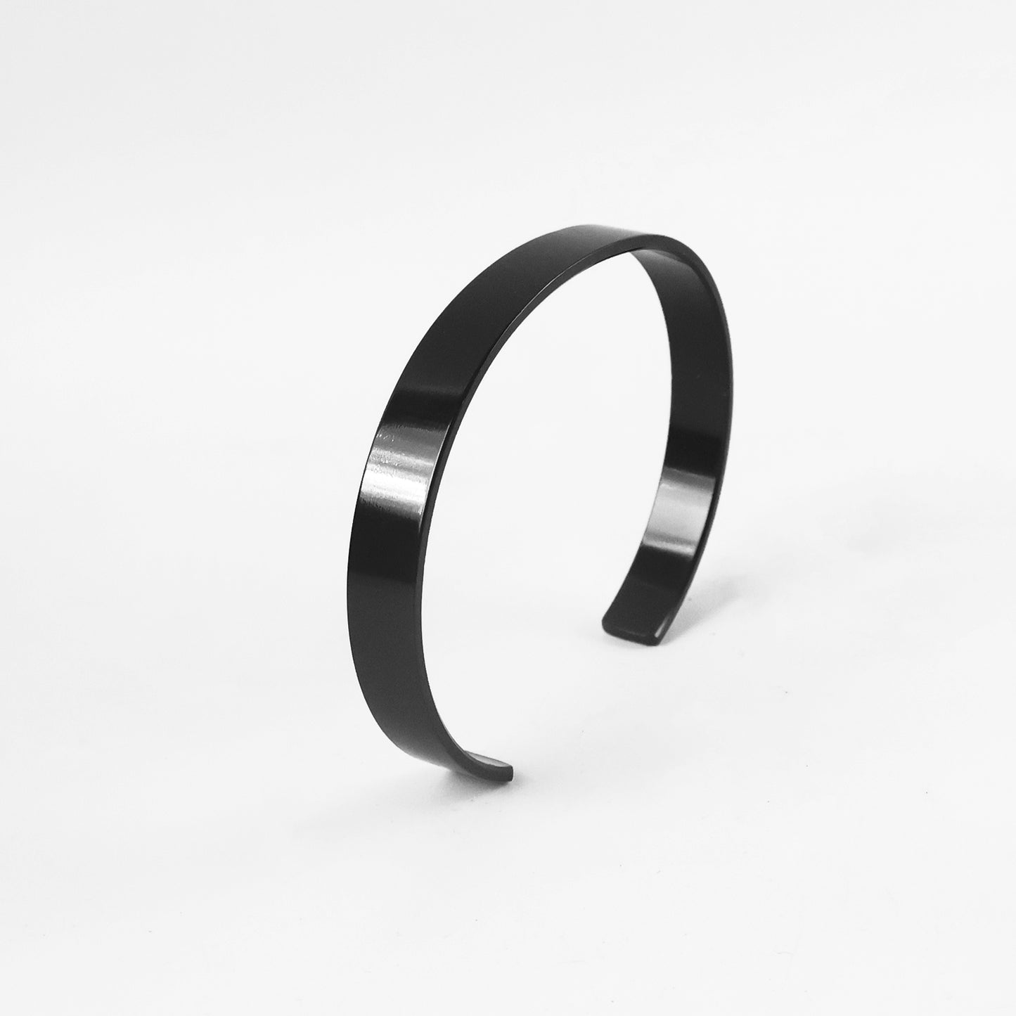 Black-Plated Stainless Steel Kada Bracelet for Men (1 Pc) - Happy Price - Image 4