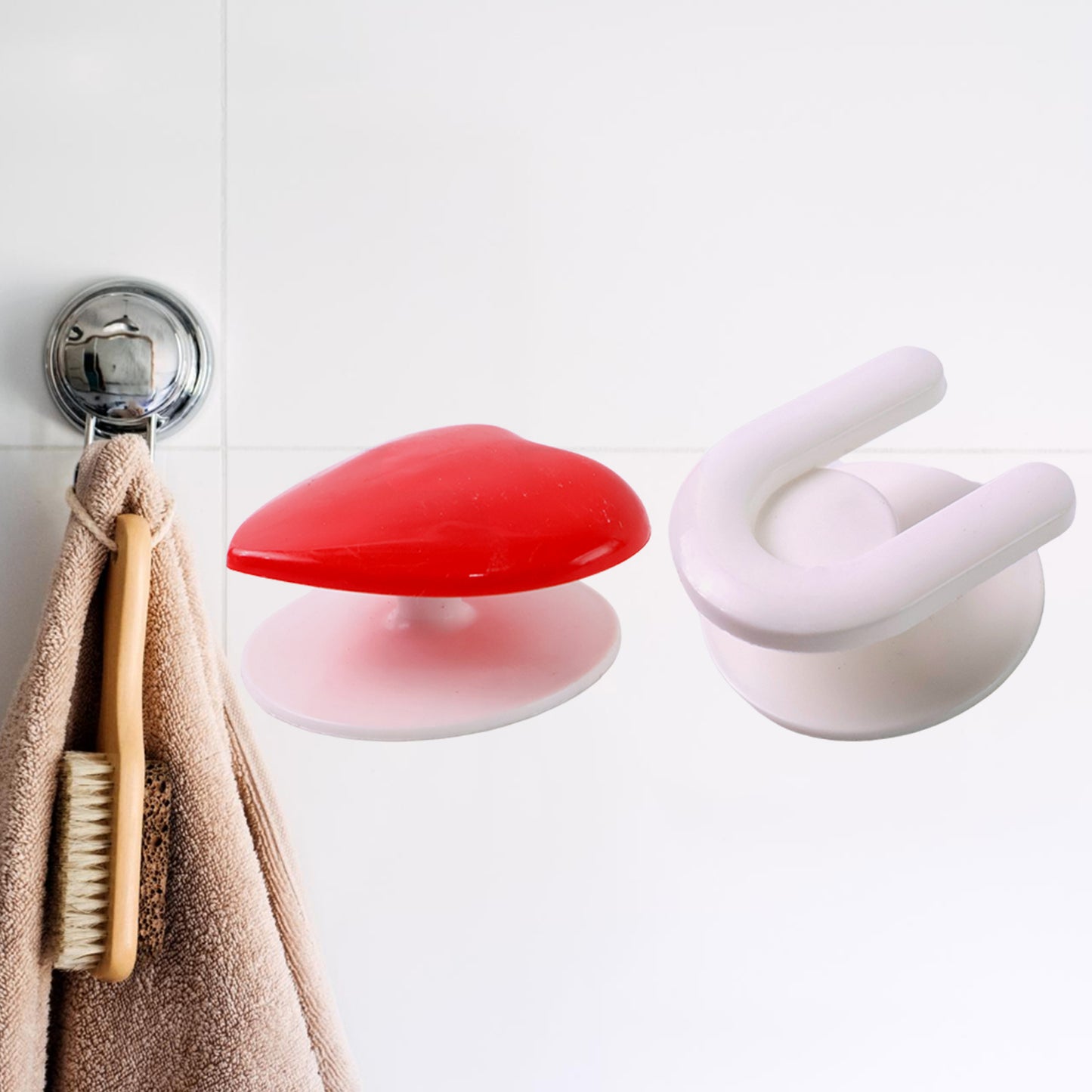 Adhesive Wall Hook Set For Kitchen Bathroom Home (3pc) - Happy Price - Image 3