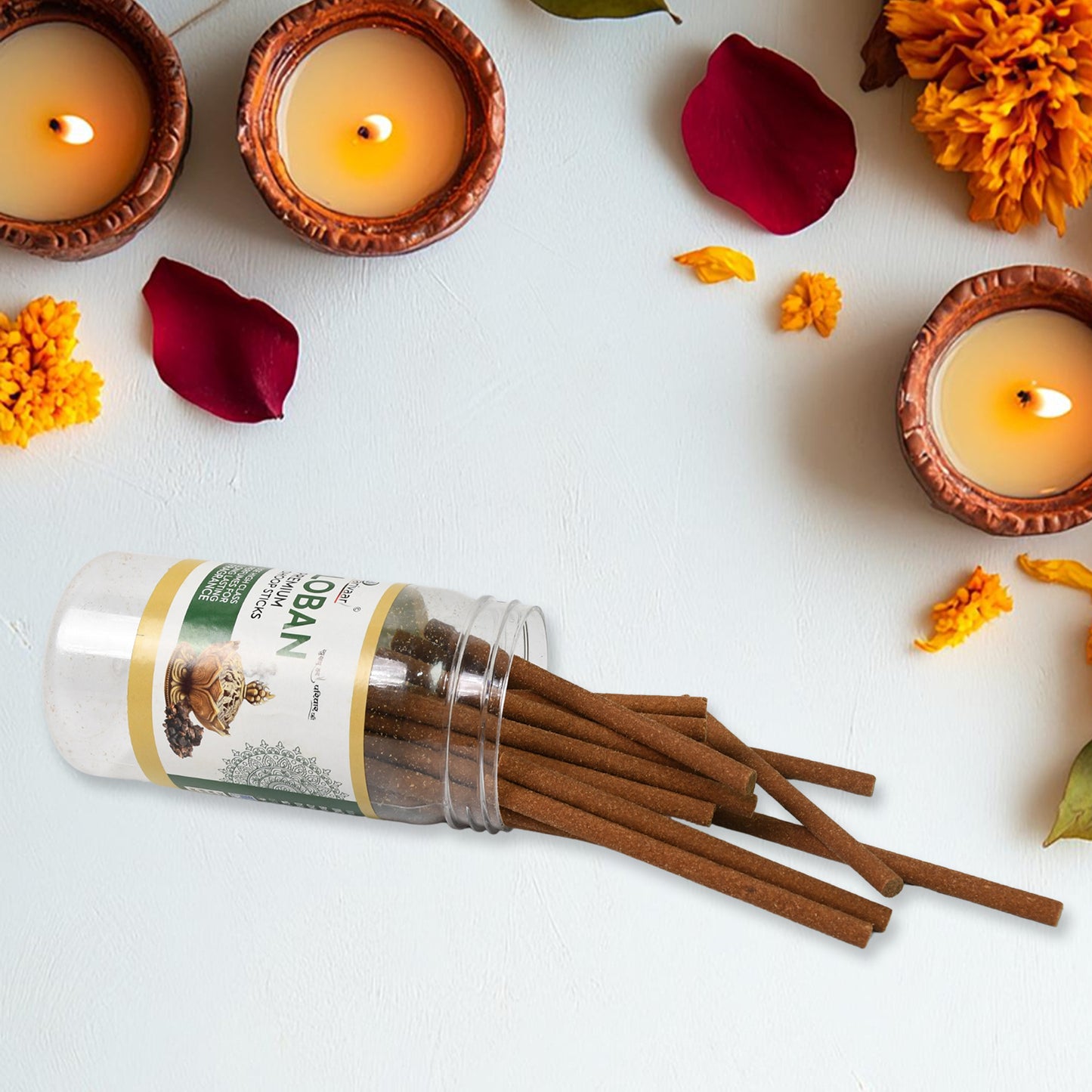 Loban Dhoop Sticks For Home Office Religious Ceremonies Meditation And Pooja (100 Gm) - Happy Price - Image 4