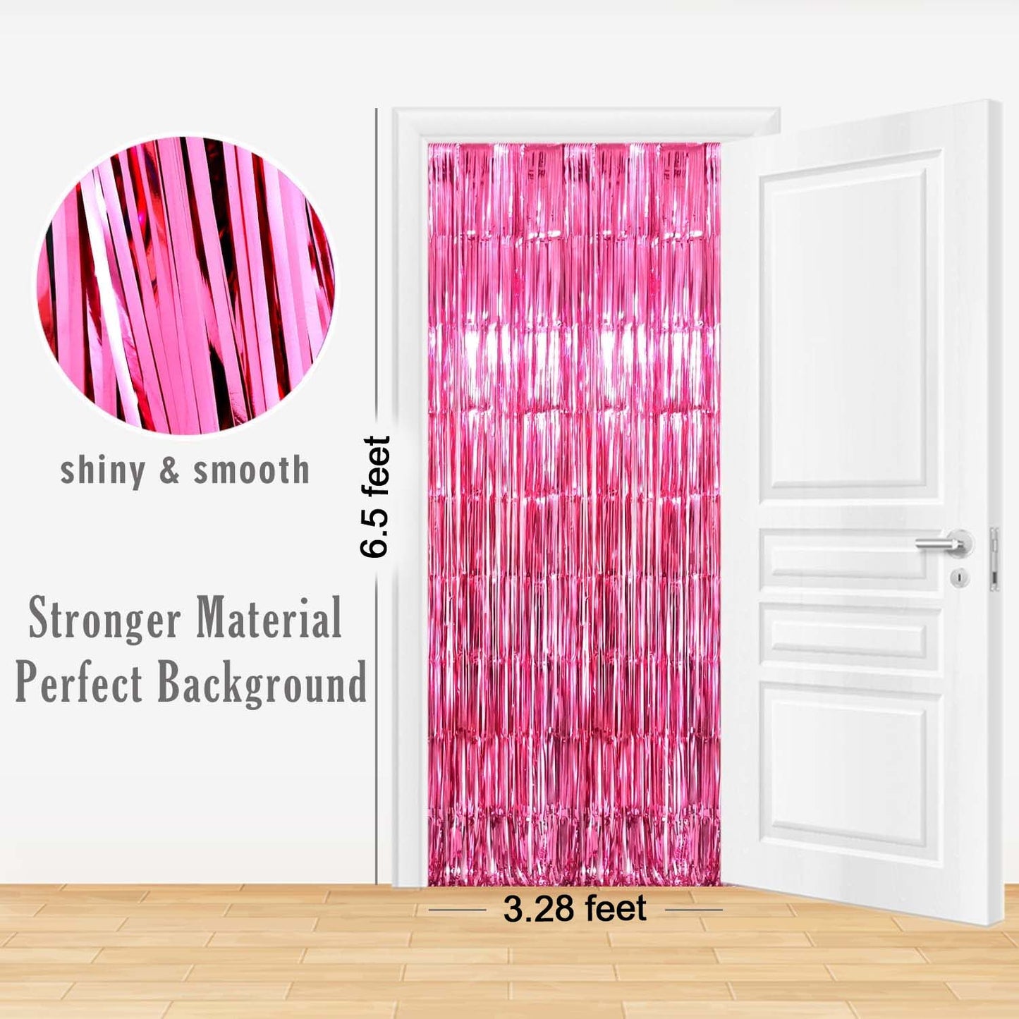 Sparkling Foil Fringe Curtain - Party & Event Backdrop (1 Set) - Happy Price - Image 3