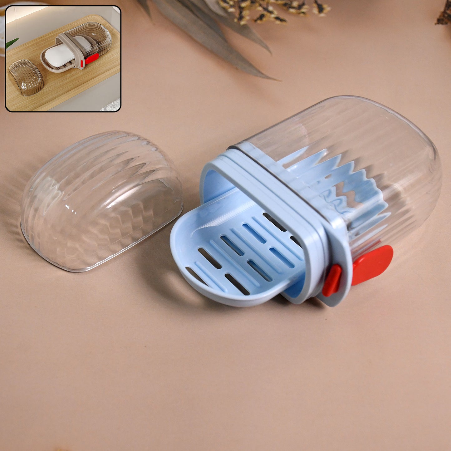 Multifunctional Soap Box With Drain Tray And Lock Clip Sabudani (1 Pc) - Happy Price - Image 2