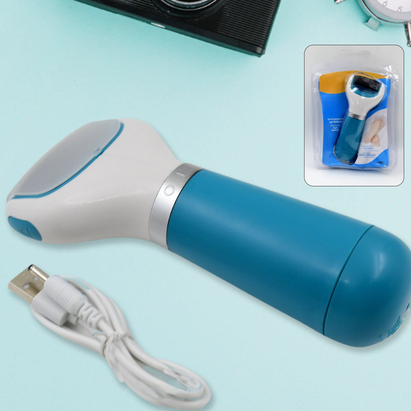 Electric Foot Callus Remover for Smooth Feet - Battery & USB Powered - Happy Price - Image 1