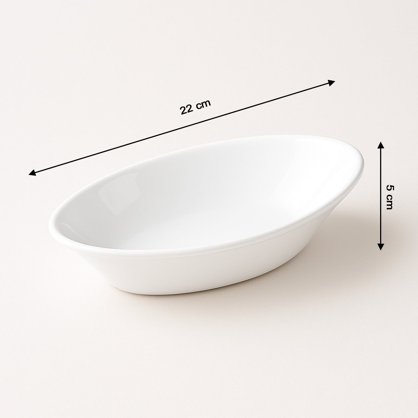 White Oval Serving Bowl - Deep Plastic Dish for Salads & Curries (1 Pc) - Happy Price - Image 4
