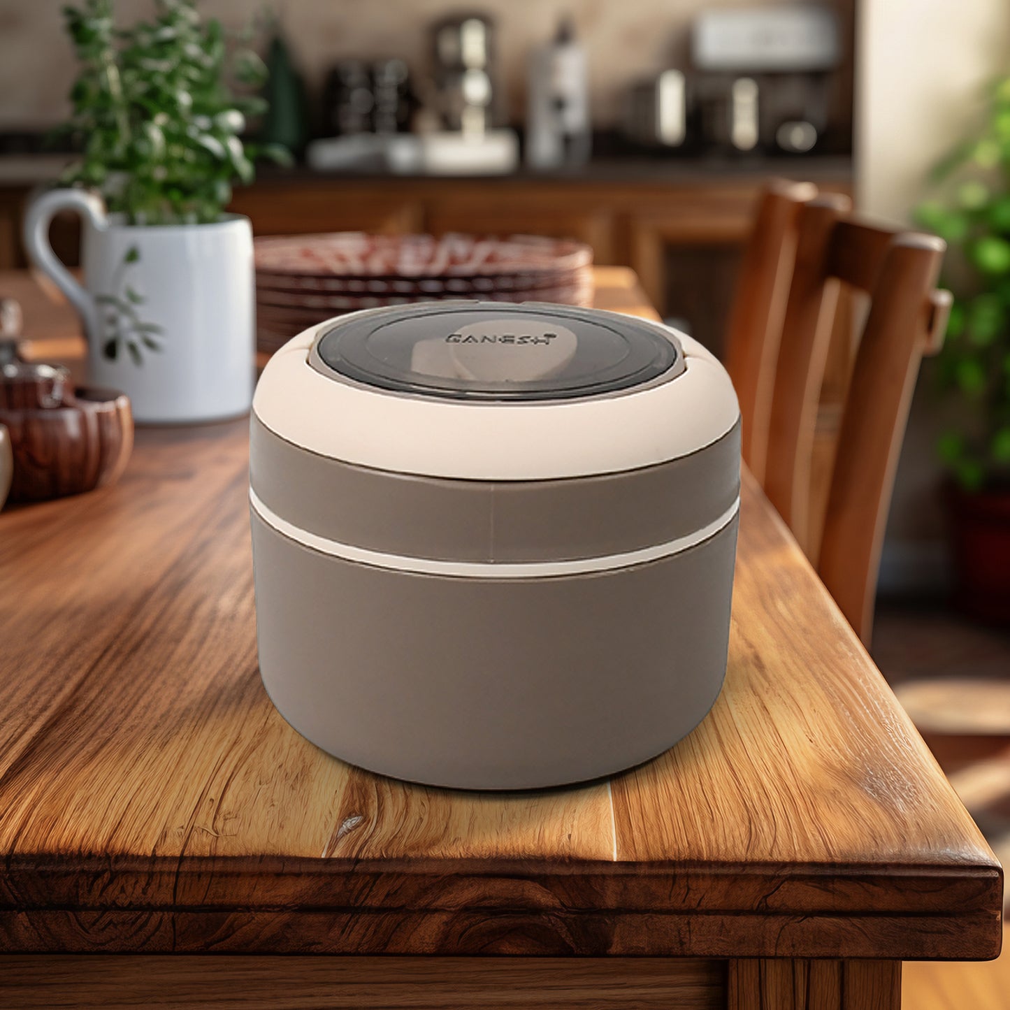 Ganesh Cresta Food Insulated Airtight Leak-proof Lunch Box With Spoon For Office School Picnic (1pc) - Happy Price - Image 5