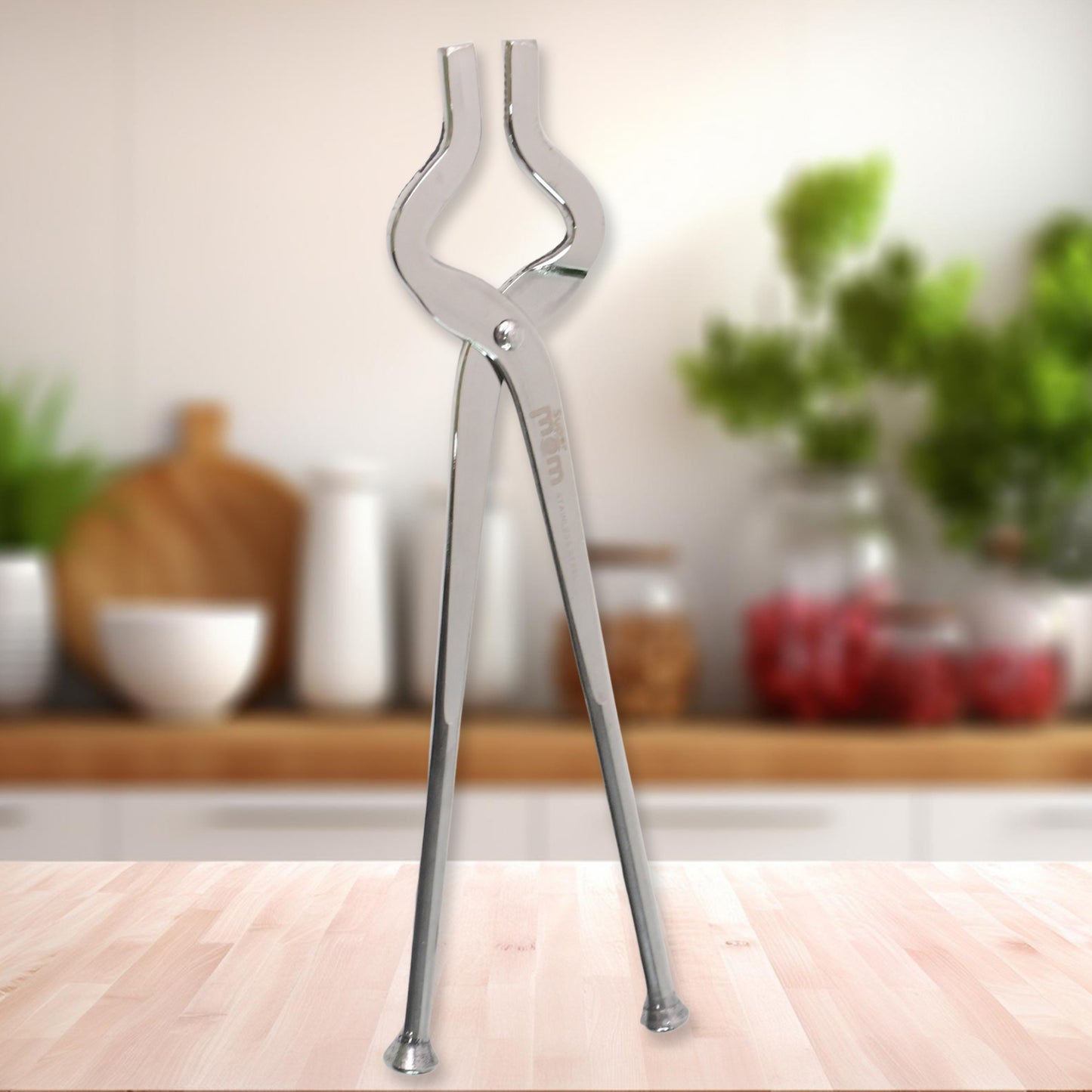 Heavy Duty Stainless Steel Kitchen Tong for Hot Utensils - Full Round Grip - Happy Price - Image 3