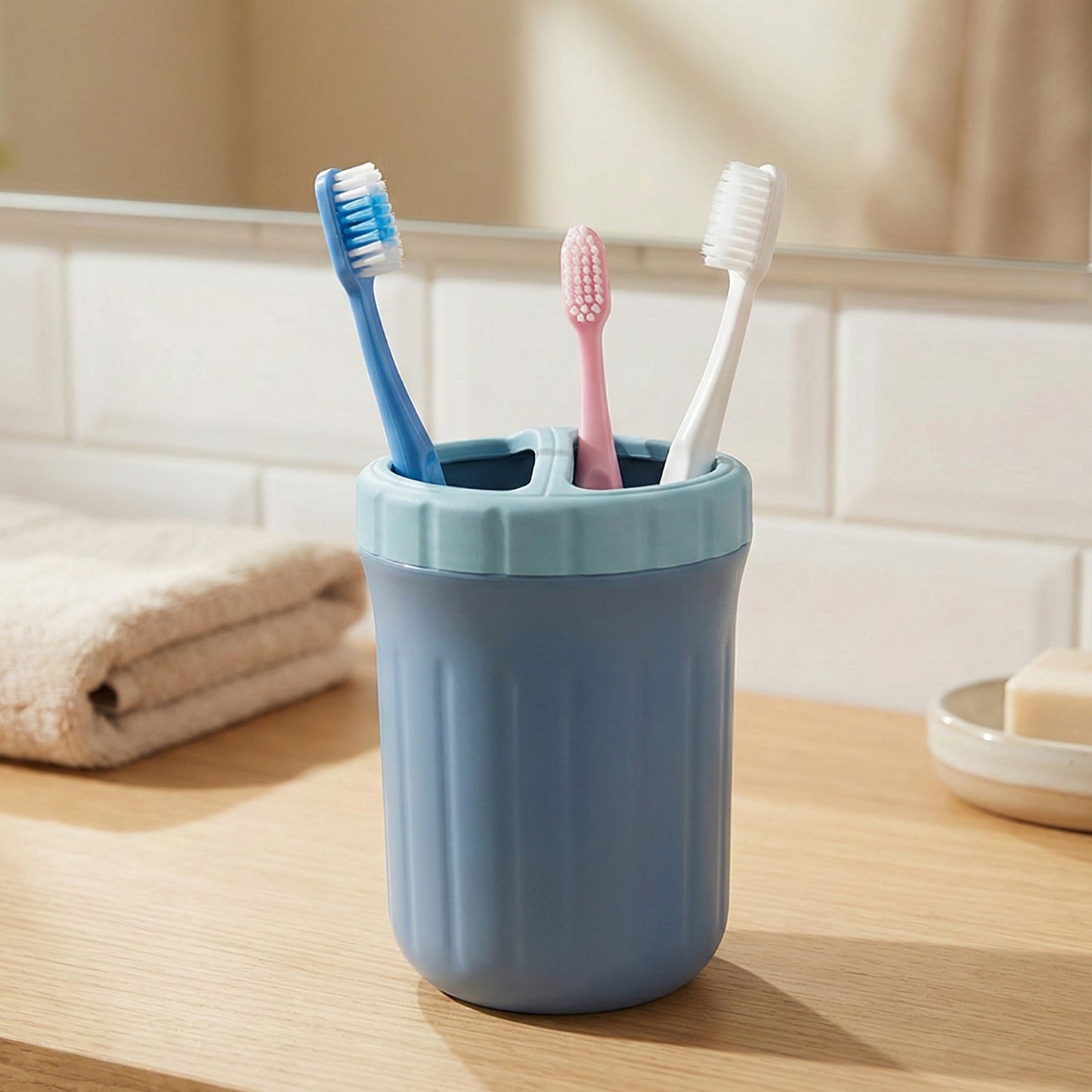 Multipurpose Soap Dispenser and Holder Set for Kitchen & Bathroom (1 Set) - Happy Price - Image 7