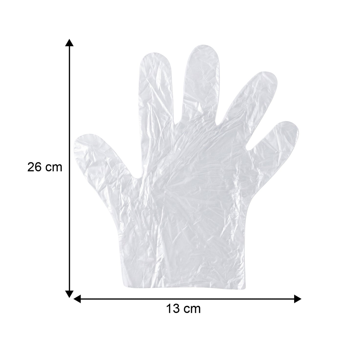 Clear Disposable Plastic Gloves - 100 Pc Pack for Kitchen & Household Tasks - Happy Price - Image 5