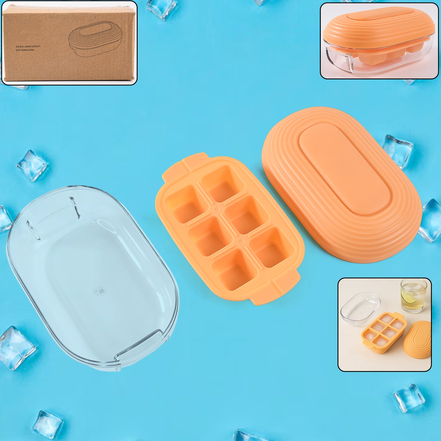 Plastic Ice Cube Tray (1 Set) - Happy Price - Image 3