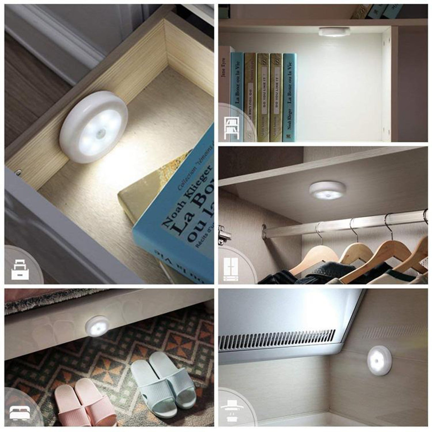 Round Shape 8 Led Motion Sensor Induction Led Light - Happy Price - Image 5