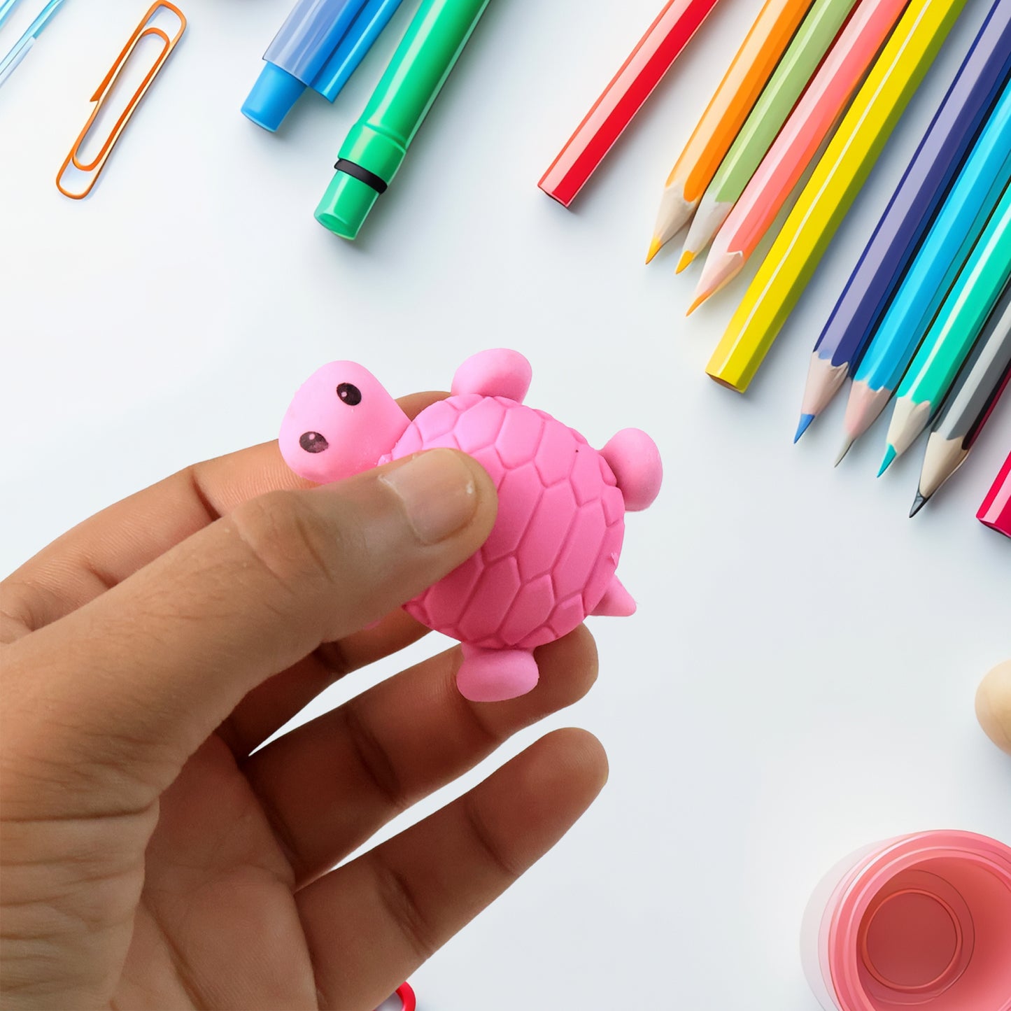 Cute Turtle Shaped Eraser For Kids (1 Pc) - Happy Price - Image 4