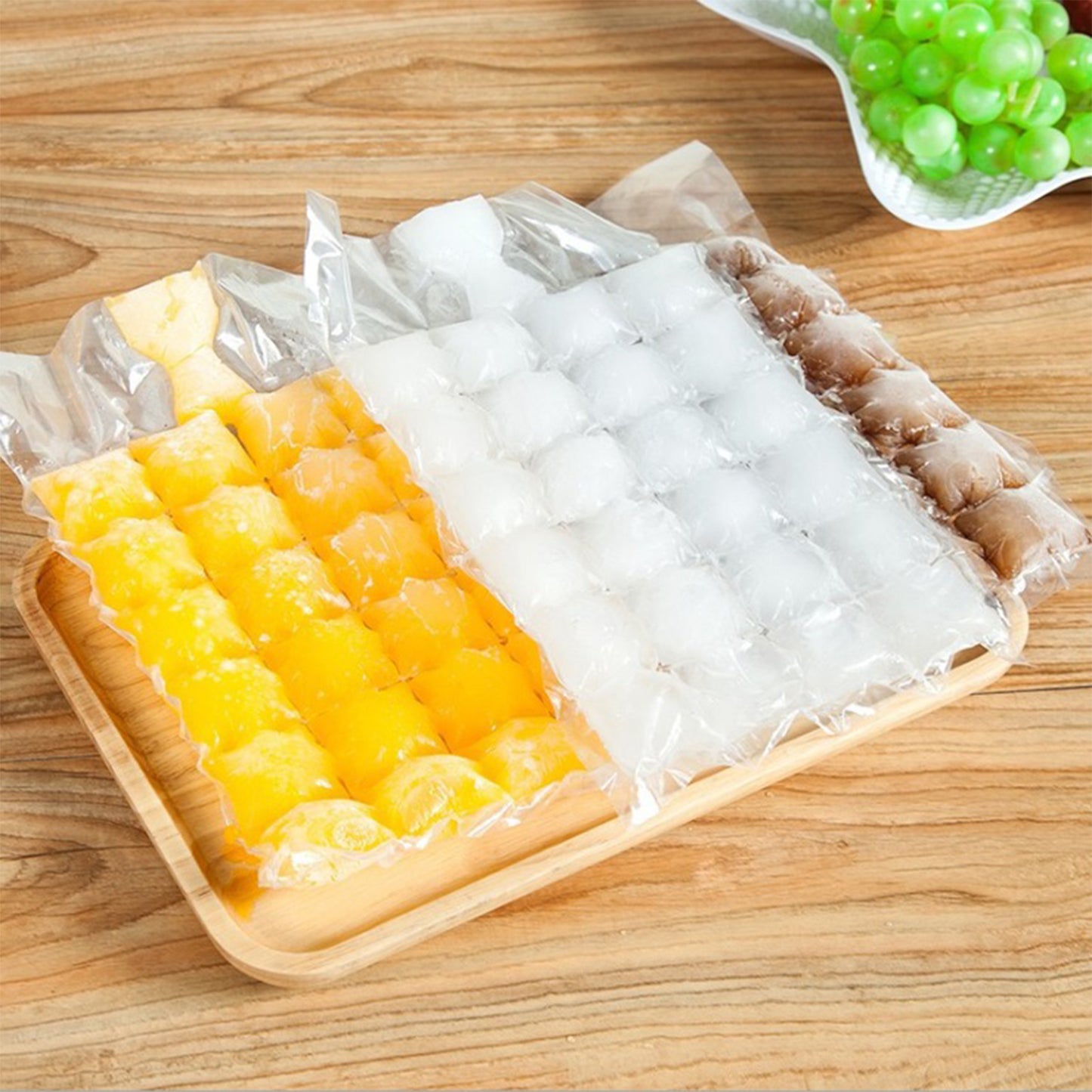Disposable Ice Cube Bags Stackable Easy Release Ice Cube Mold Trays Self-seal Freezing Makercold Ice Pack Cooler Bag For Cocktail Food Wine - Happy Price - Image 7