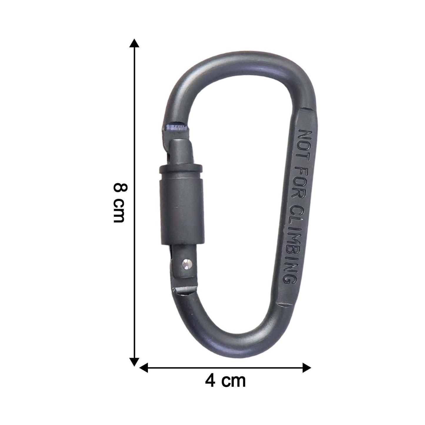 Heavy-Duty Metal Carabiner Clip with Screw Lock - 1 Pc Utility Hook - Happy Price - Image 5
