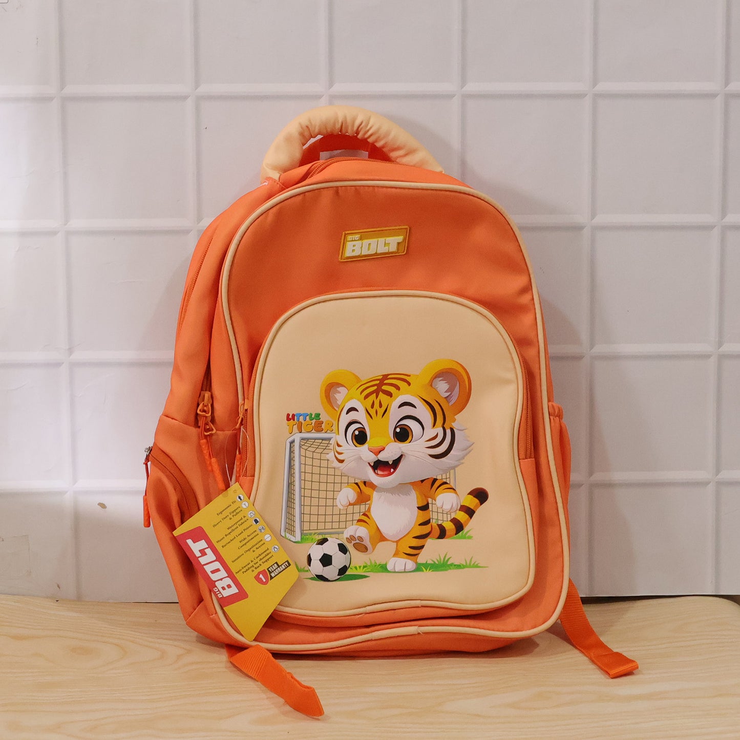17 Inch Cartoon School Backpack for Kids - Orange - Great Price - Image 7