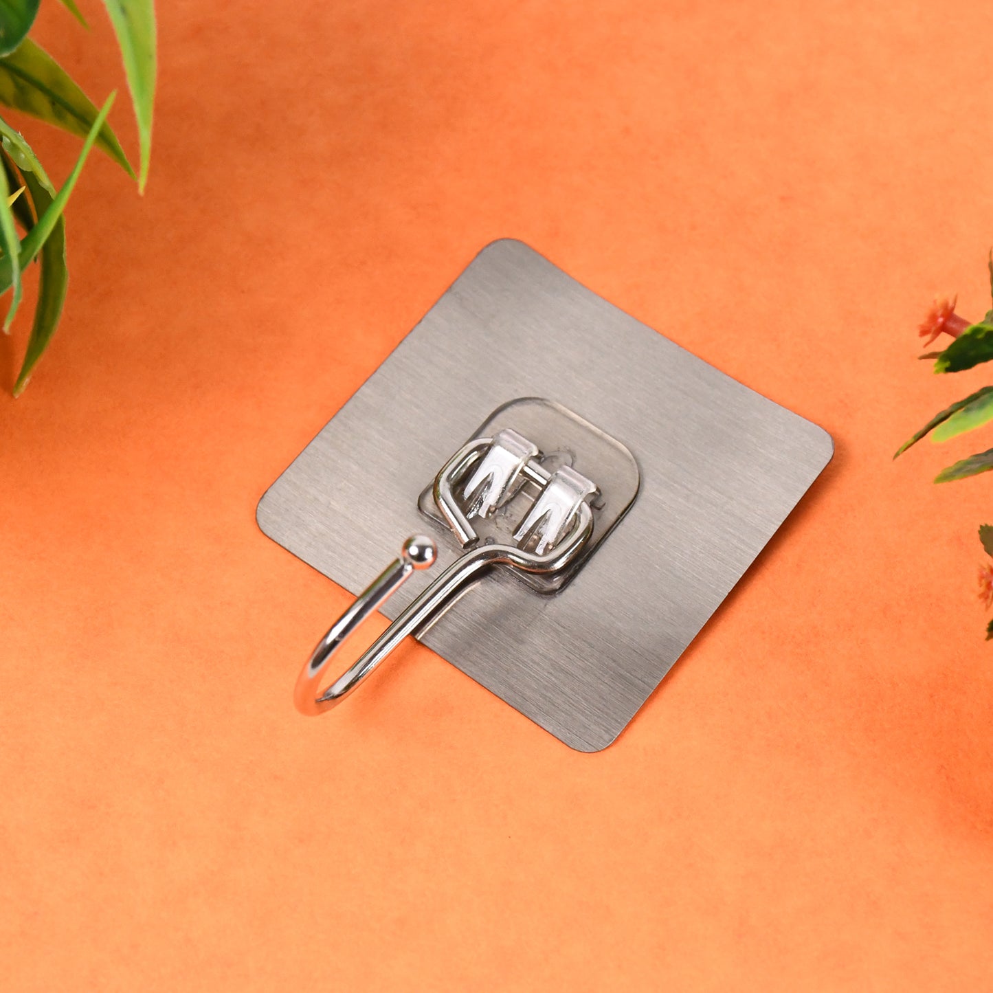 Large Stainless Steel Self-Adhesive Wall Hooks - Heavy Duty, Waterproof (1 Pc) - Happy Price - Image 2