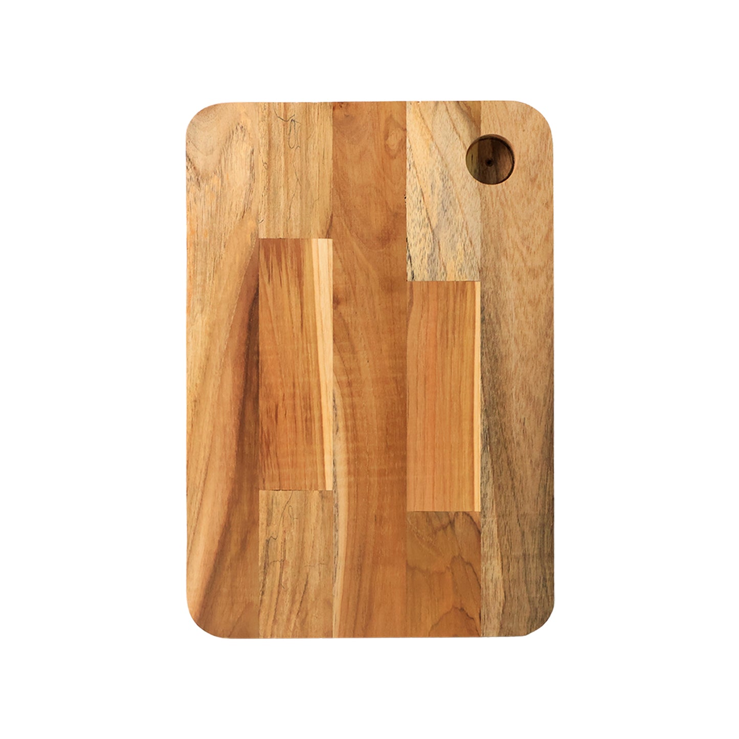 Apex Steel & Oak Medium Chopping Board with Handle (35x25cm, 1 Pc) - Happy Price - Image 2