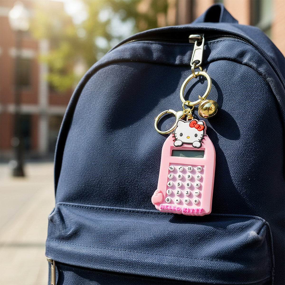 Cartoon Cat Mini Calculator Keychain - Portable Digital Display (1 Pc) - Happy Price - Image 3