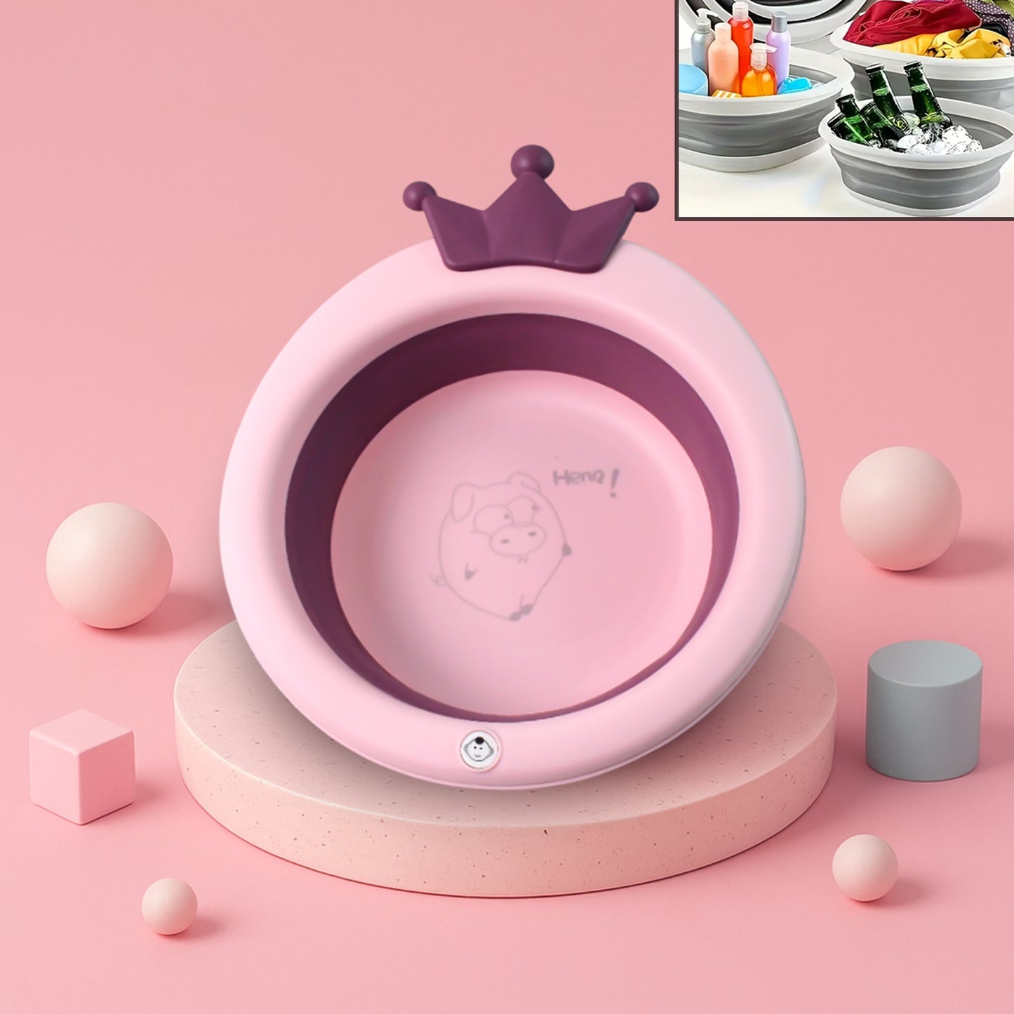 Safe Baby Bathtub with Non-Slip Base for Infants & Toddlers - Happy Price - Image 5