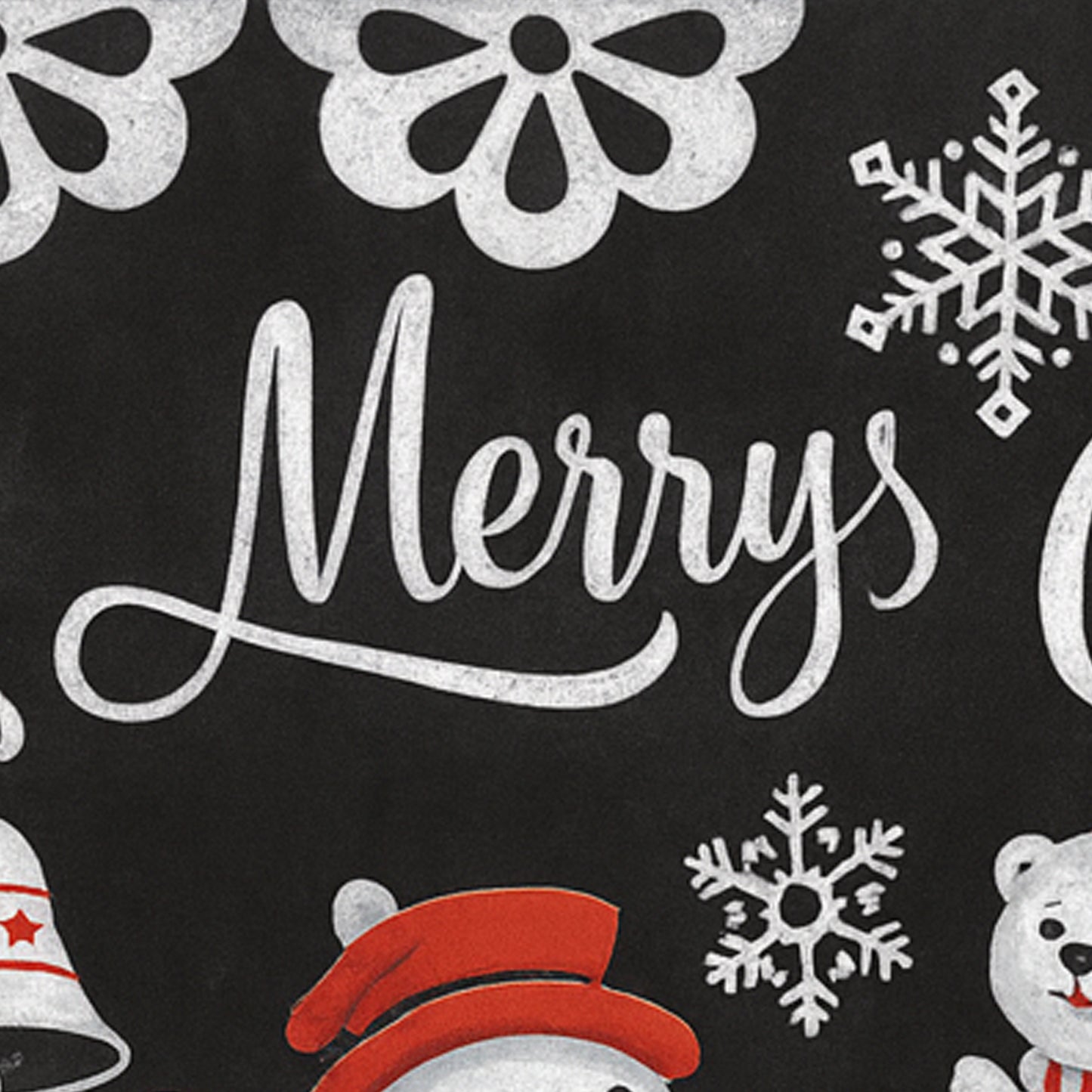 Christmas Theme Wall Sticker - Santa, Snowman & Snowflake Design - 90x60 cm (1 Pc) - Happy Price - Image 5