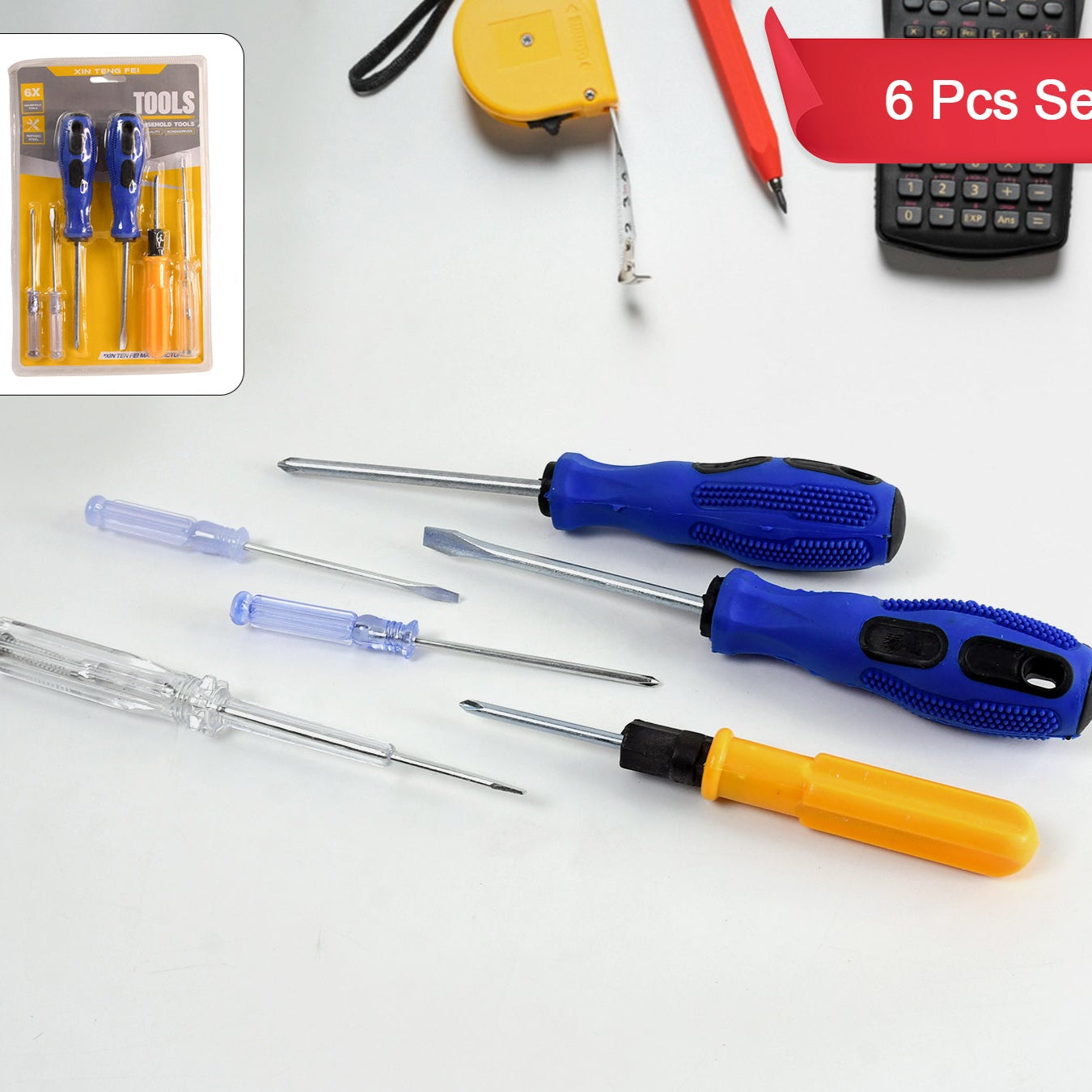 6-in-1 Multi Screwdriver Hand Tool Kit Set - Happy Price - Image 1