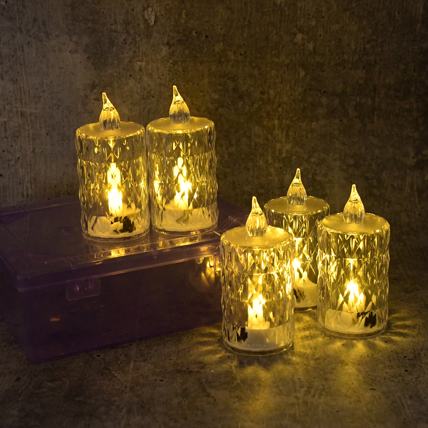 Decorative LED Crystal Flameless Candle Set - 6 Pieces - Happy Price - Image 5