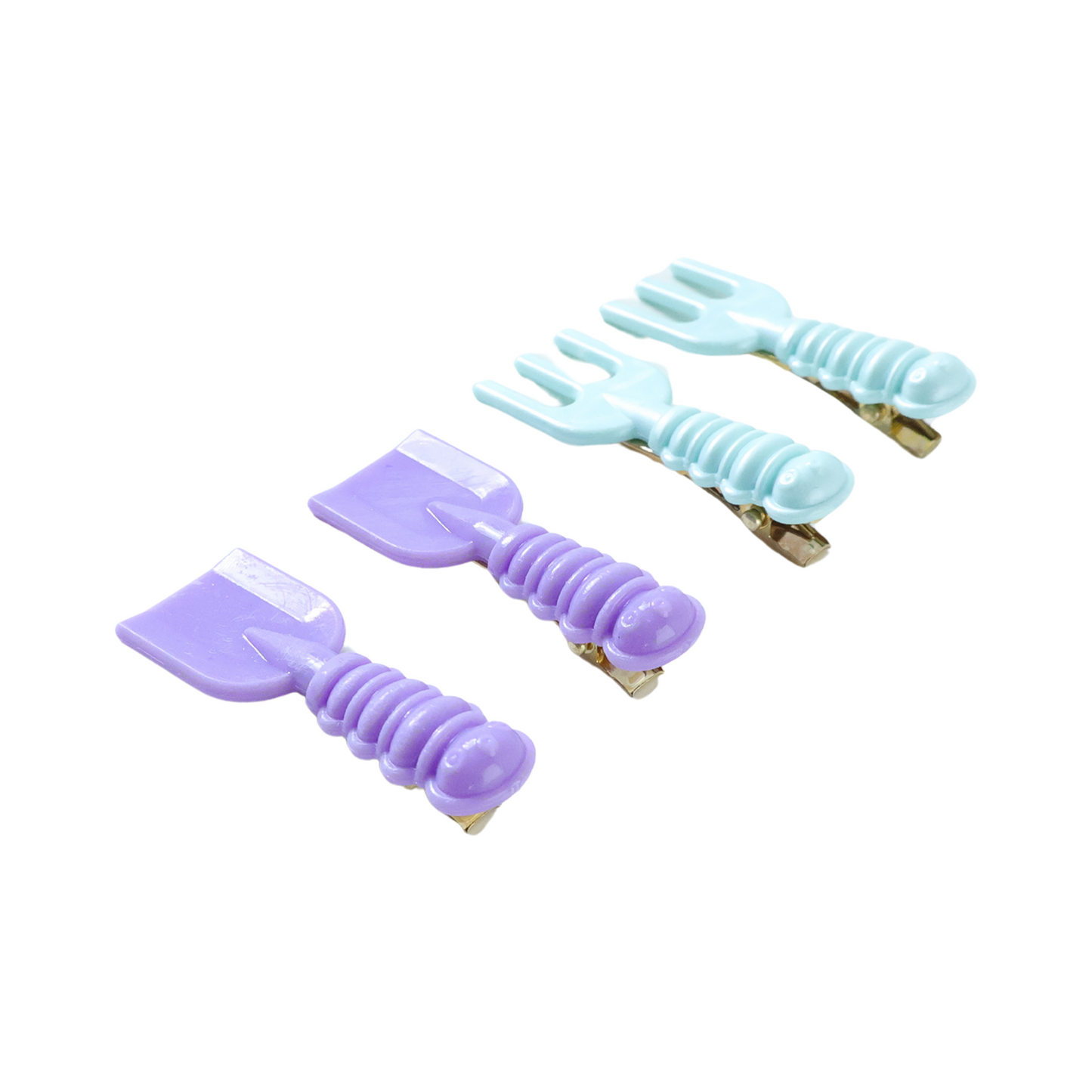 Cute Tool-Shape Decorative Hair Clips - 4 Pc Set for Girls & Women - Happy Price - Image 4