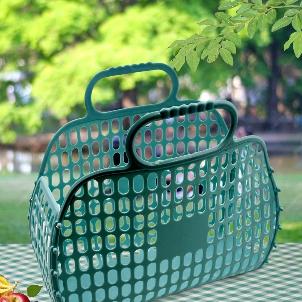 Grocery Vegetable Foldable Smiley Non-woven Fabric Shopping Bag - Happy Price - Image 1