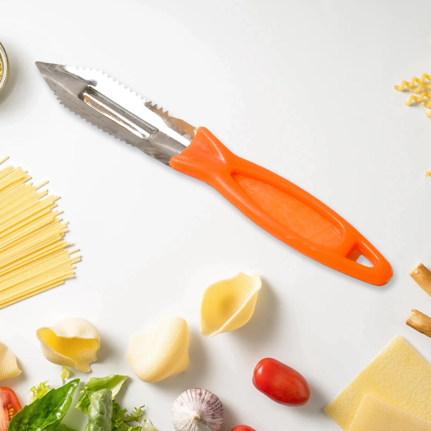 3in1 Multipurpose Stainless Steel Classic Kitchen Knife Set Of 3 For Fruits And Vegetable Chopping Cutting Peeling Kitchen Knife Vegetable Peeler Plain Knife - Happy Price - Image 6