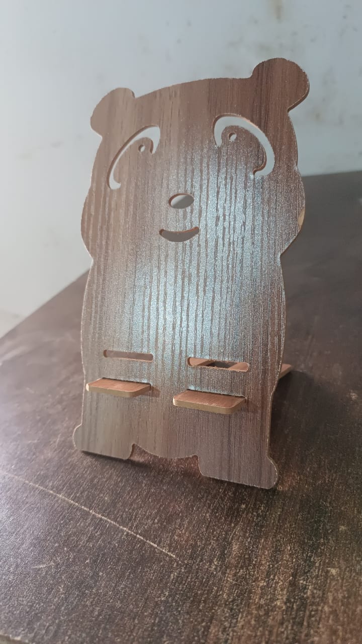 Wooden Cartoon Shape Design Mobile Stand (1 Pc) - Happy Price - Image 7