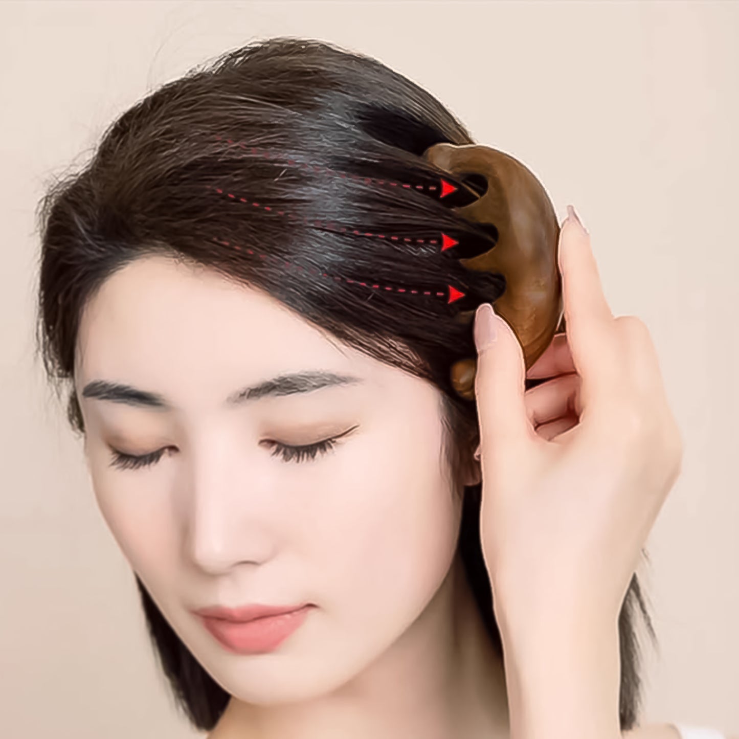 Manual Head Massager Comb for Scalp Relaxation - 1 Pc - Happy Price - Image 4
