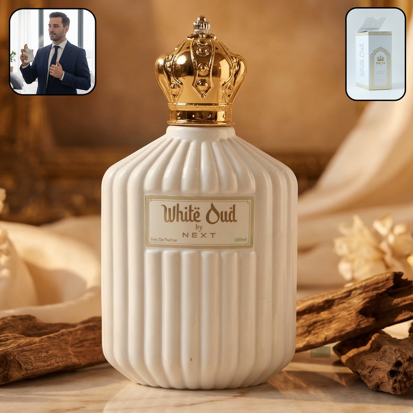 Next White Oud Premium Perfume Spray 100 ML - Long Lasting Fragrance for Men & Women - Great Price - Image 2