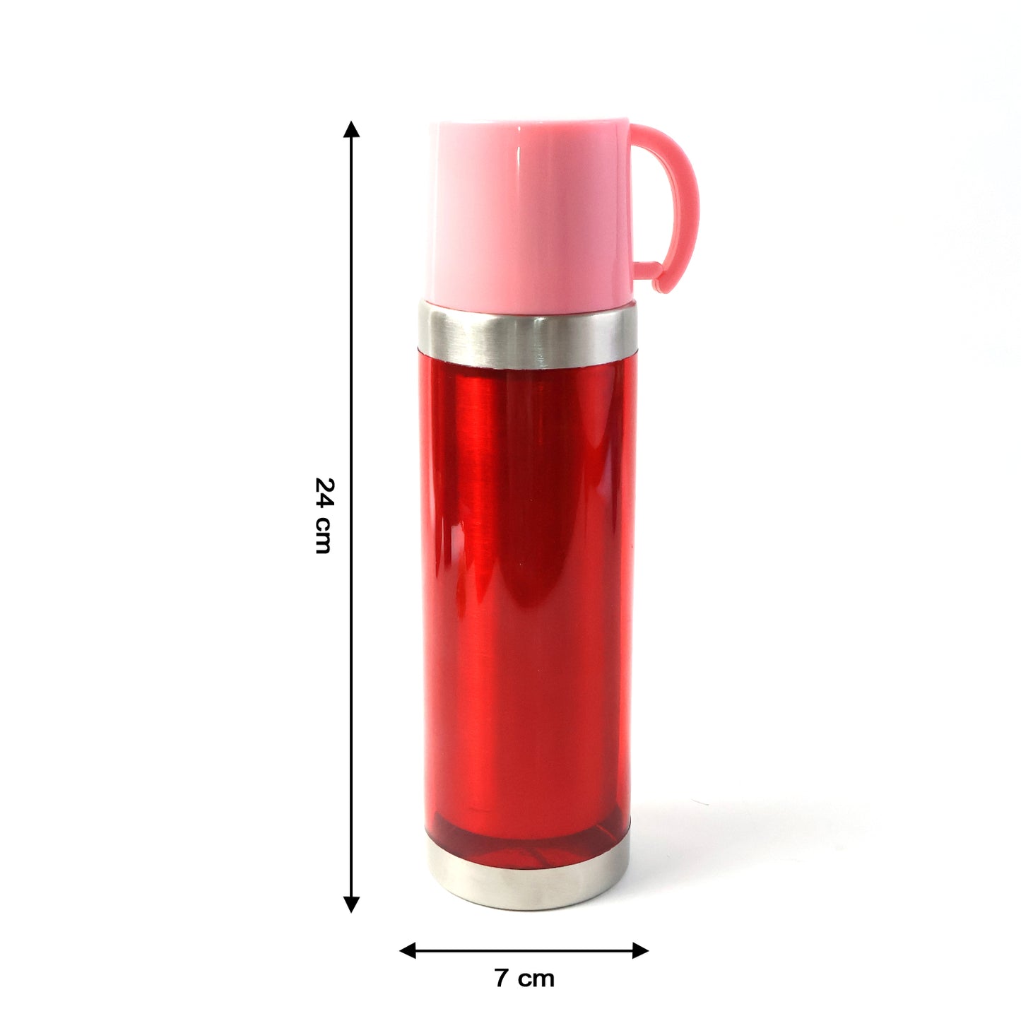 Insulated Travel Mug with Handle Lid, 500 ML Capacity - Happy Price - Image 5