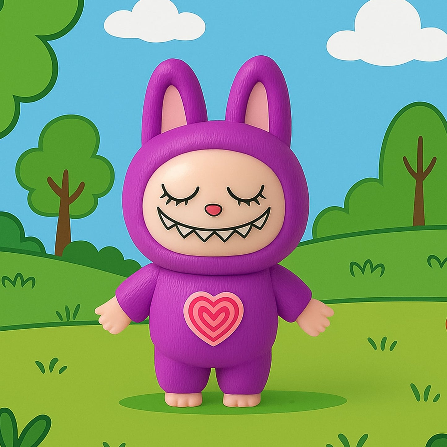 Face Changing Cartoon Character Keychain with Key Holder (1 Pc) - Happy Price - Image 4