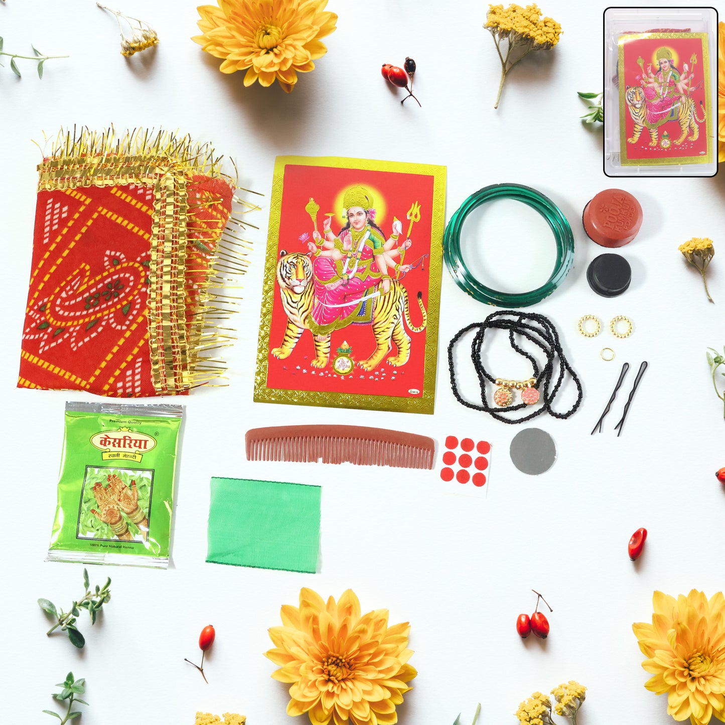 Mataji Shringar Box Complete Puja & Decoration Kit - 1 Set - Happy Price - Image 2