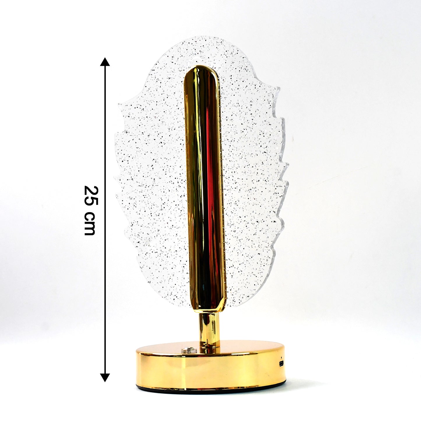 Crystal Feather Table Lamp with USB - Modern LED Bedside Light - Happy Price - Image 3