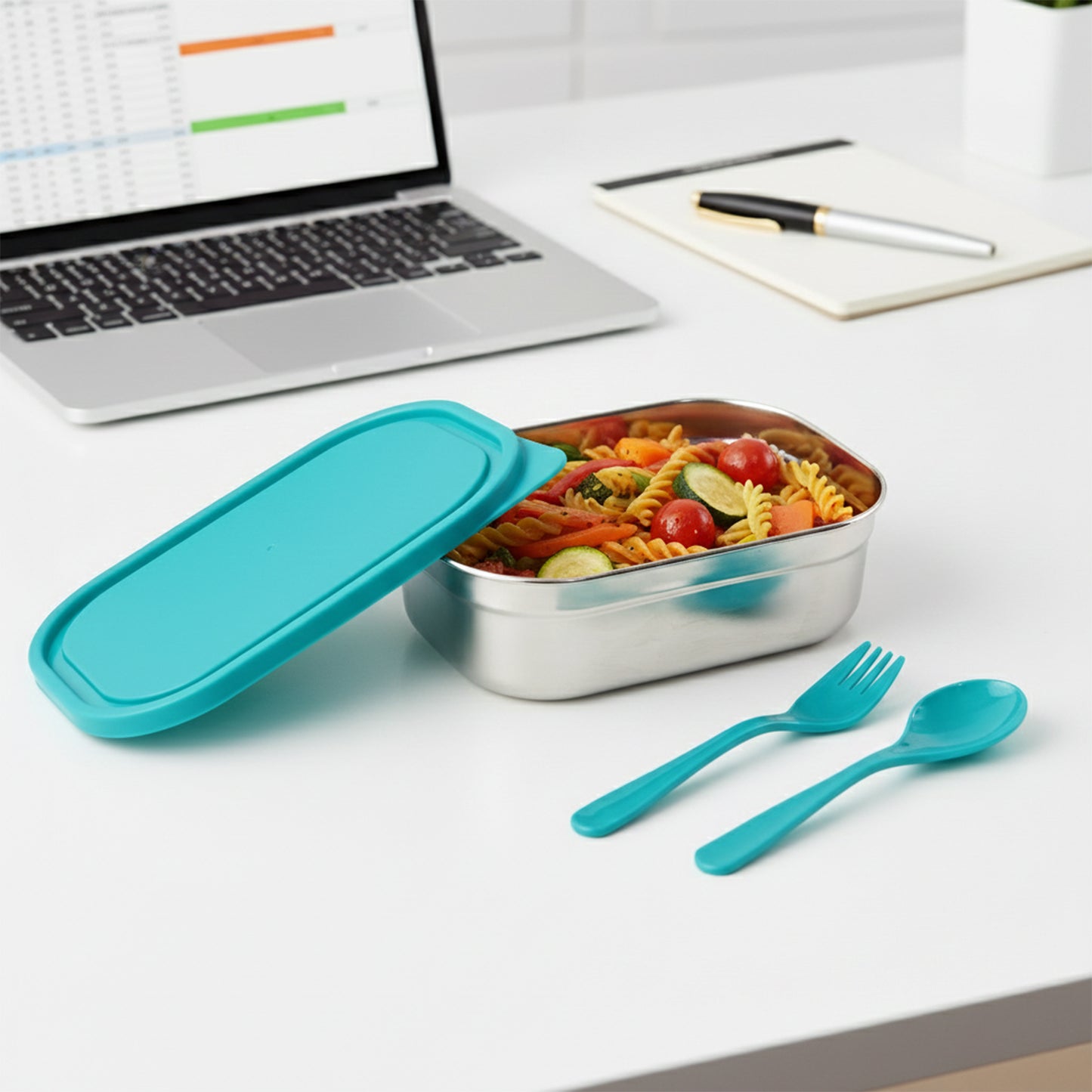 Stainless Steel Lunch Box Set with Leak-Resistant Lid & Cutlery - Great Price - Image 4