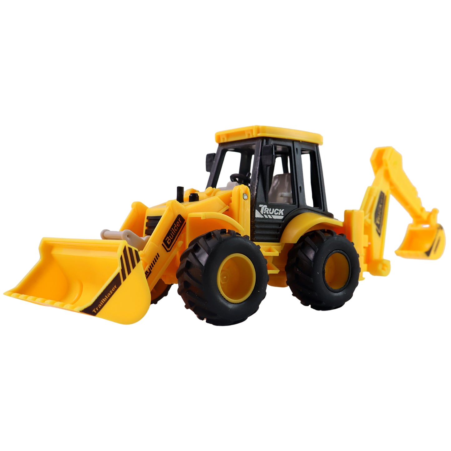 Lala Friction Powered Jcb Style Backhoe Loader Construction Toy Truck For Kids (1 Pc) - Happy Price - Image 4