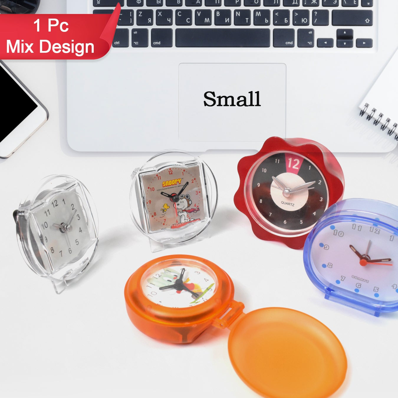 Small Wall Clock Table Clocks For Every Room (Mix Design 1 Pc) - Happy Price - Image 1