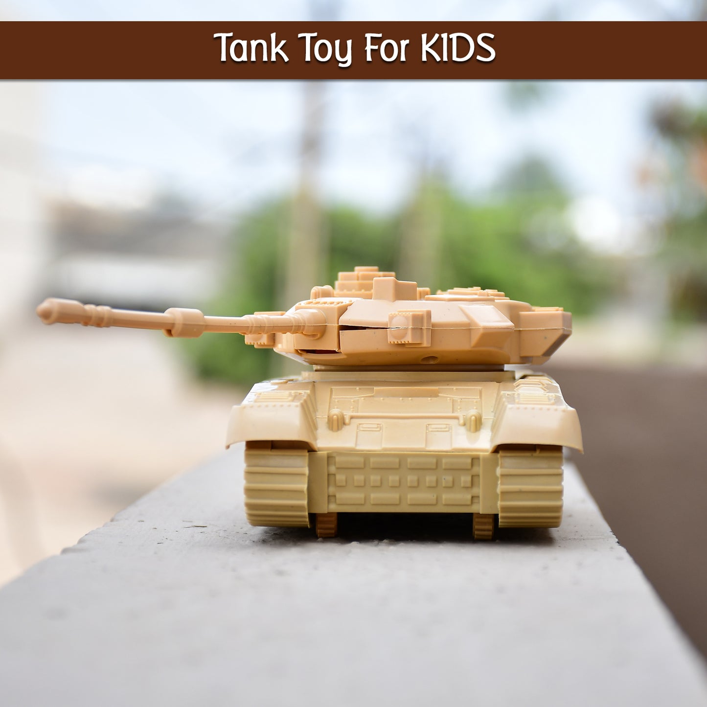 Pull Back Army Tank Toy for Kids - No Battery Needed - Happy Price - Image 2