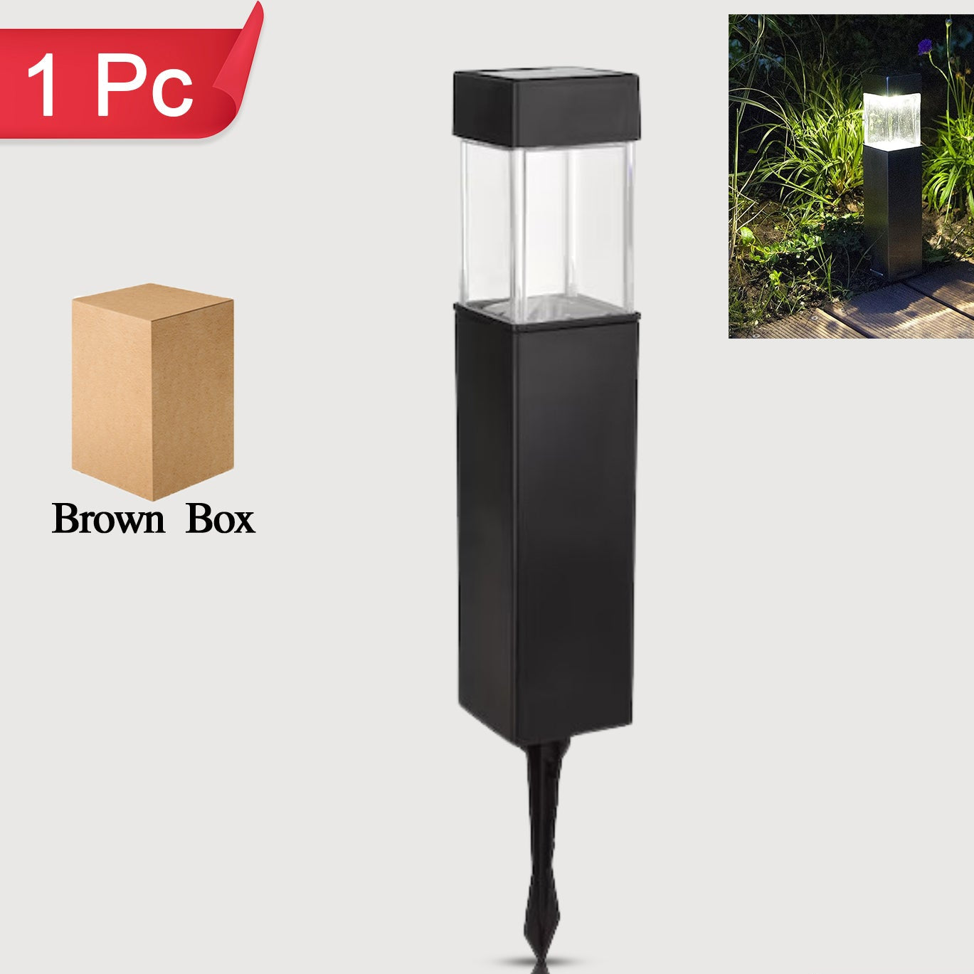 Big Garden Solar Light Outdoor Garden Park Driveway Light (1 Pc) - Happy Price - Image 1