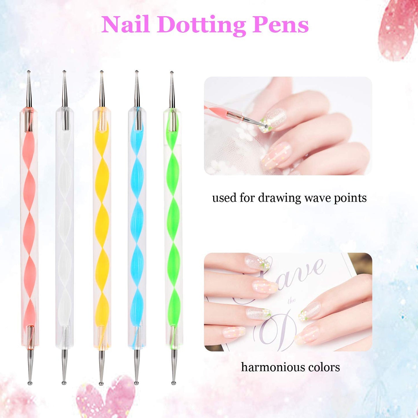 Nail Art Point Pen And Set Used By Womens And Ladies For Their Fashion Purposes. - Happy Price - Image 3