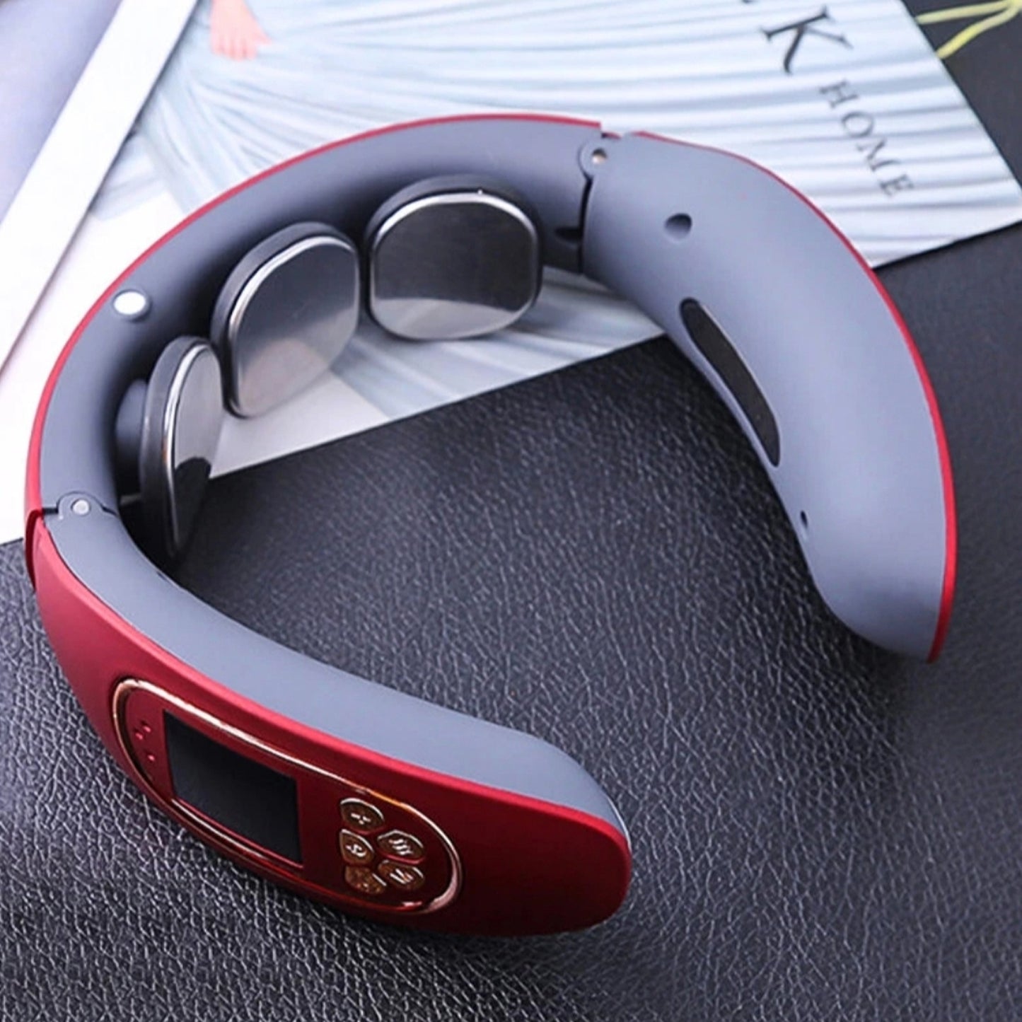 3 Heads Smart Electric Neck And Back Pulse Massager (1 Pc) - Happy Price - Image 2