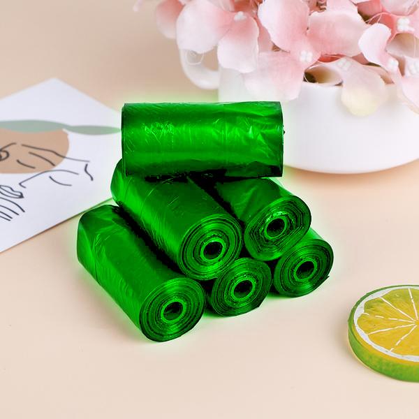 Bio-degradable Eco Friendly Garbagetrash Bags Rolls (19 X 21) (Green) - Happy Price - Image 3