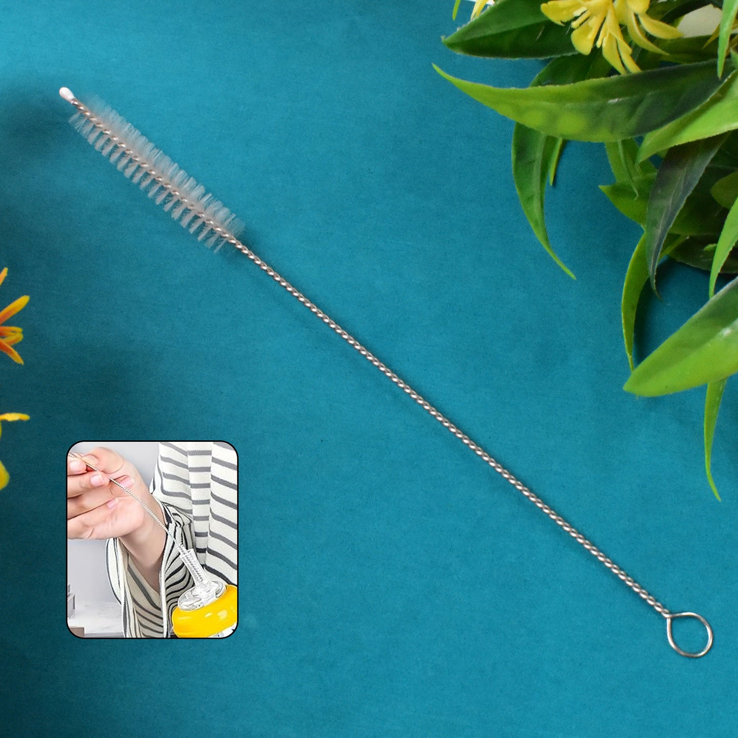 Stainless Steel Straw Cleaning Brush, 20 Cm Long, 1 Pc - Happy Price - Image 2