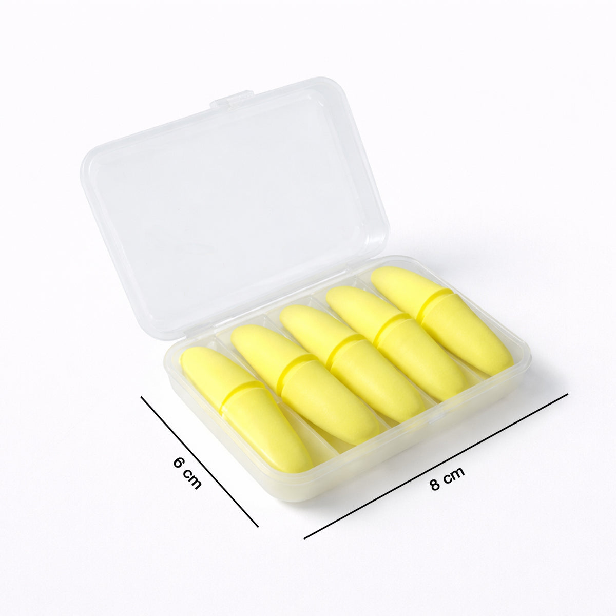 Soft Foam Earplugs for Noise Reduction - 5 Pair Pack with Case - Happy Price - Image 5