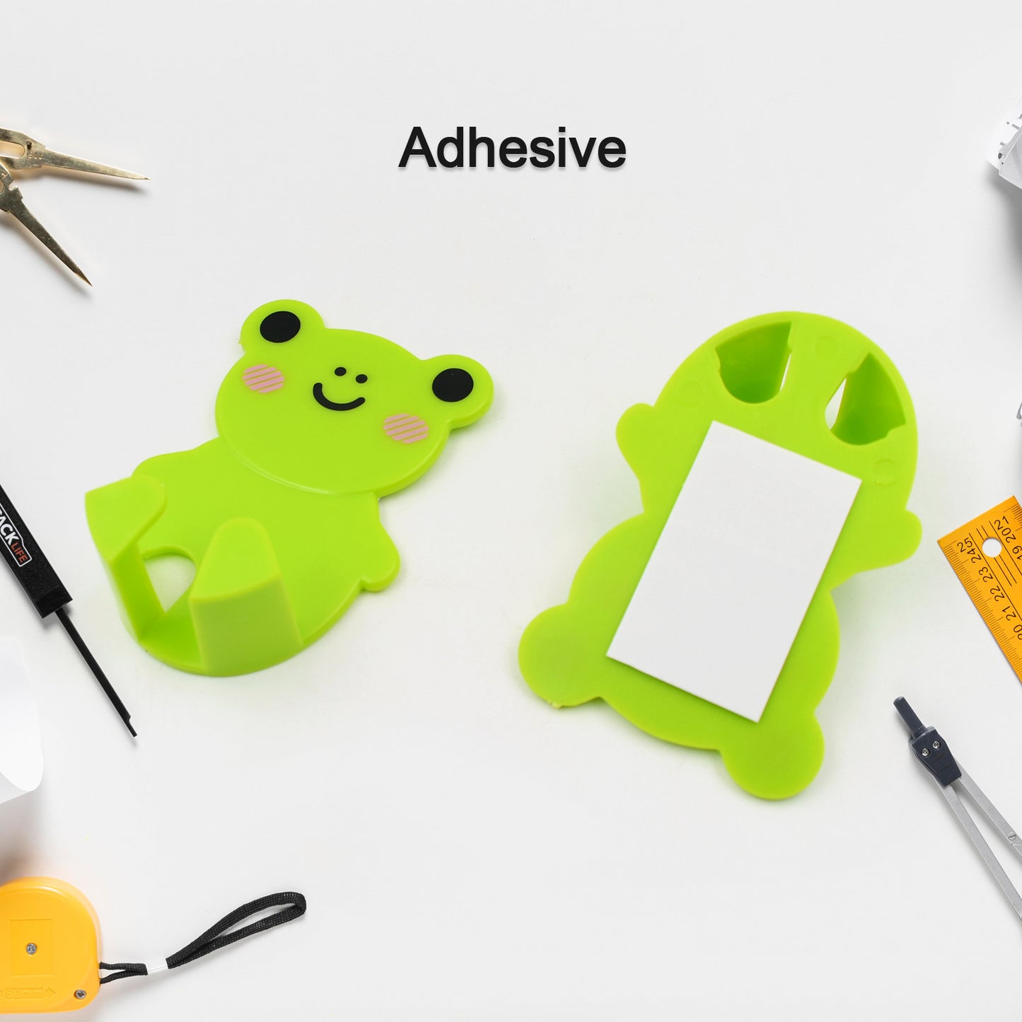 Plastic Adhesive Cable Plug Hook Bathroom Power Plug Socket Holder For Office Home And Restaurant Use 2 Pc Set - Happy Price - Image 2