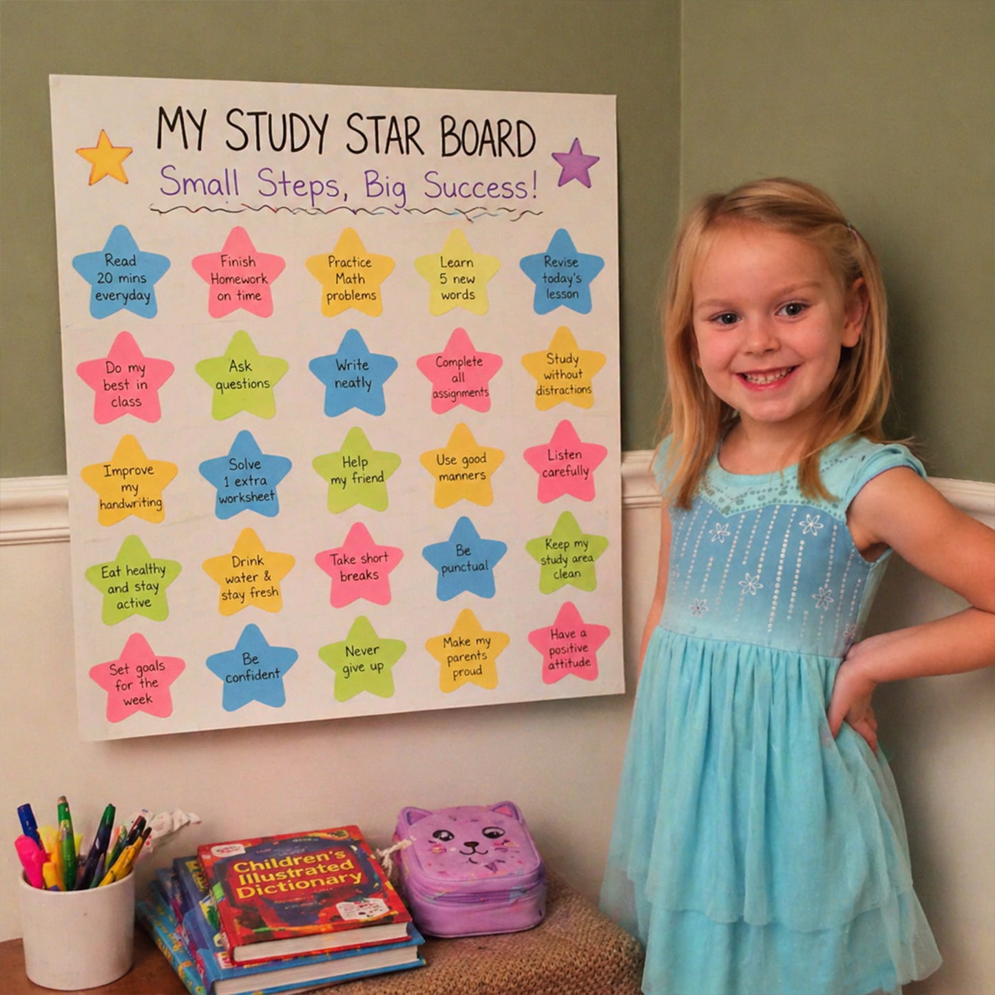 Oddy Fun Star Restick Sticky Notes 1 Pc Colorful Star-shaped Sticky Notes