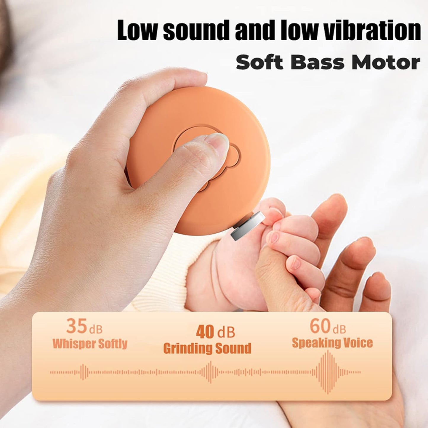 Electric Baby Nail Trimmer & Manicure Set - 6 Grinding Heads, Safe & Silent - Happy Price - Image 5