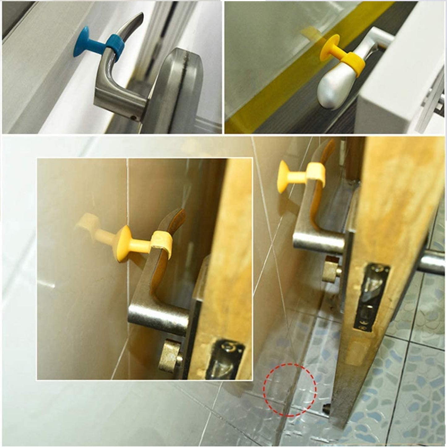 Self-sucking Silicone Door Stopper (2 Pcs Set) - Happy Price - Image 3
