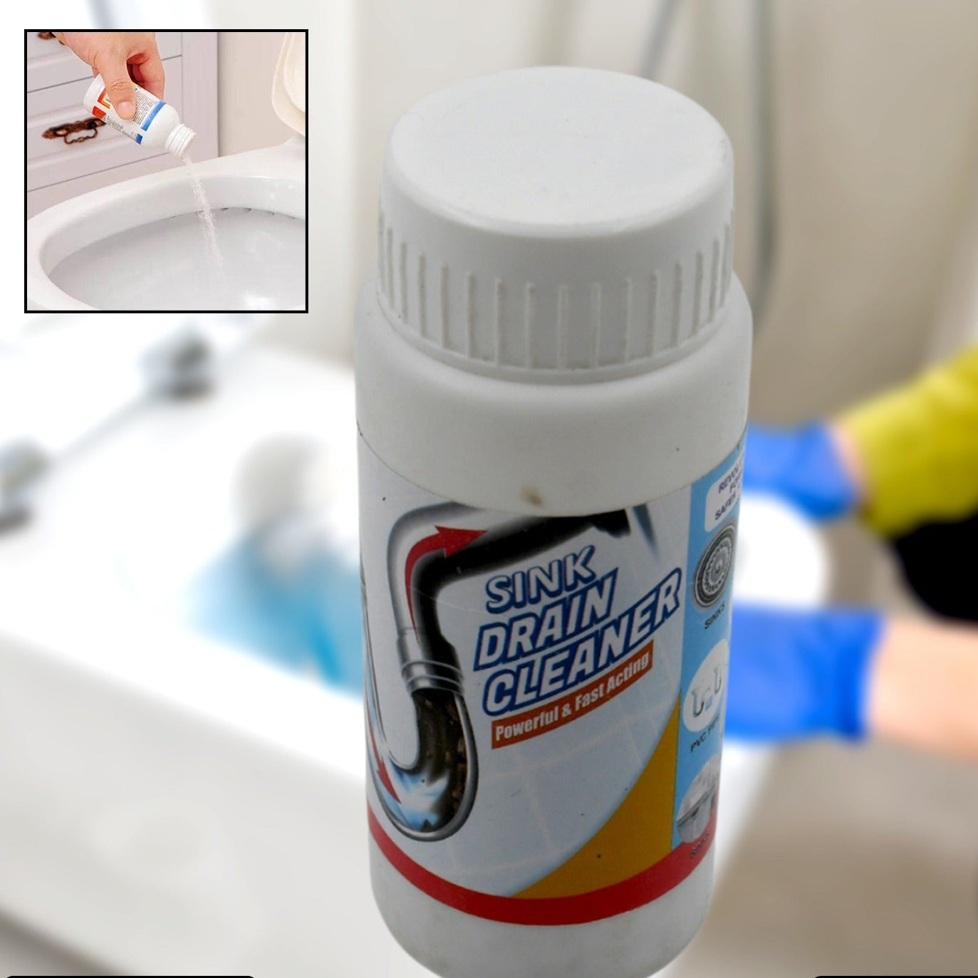 Sink & Drain Cleaner – Powerful Powder Clog Remover for Kitchen & Toilet - Happy Price - Image 1