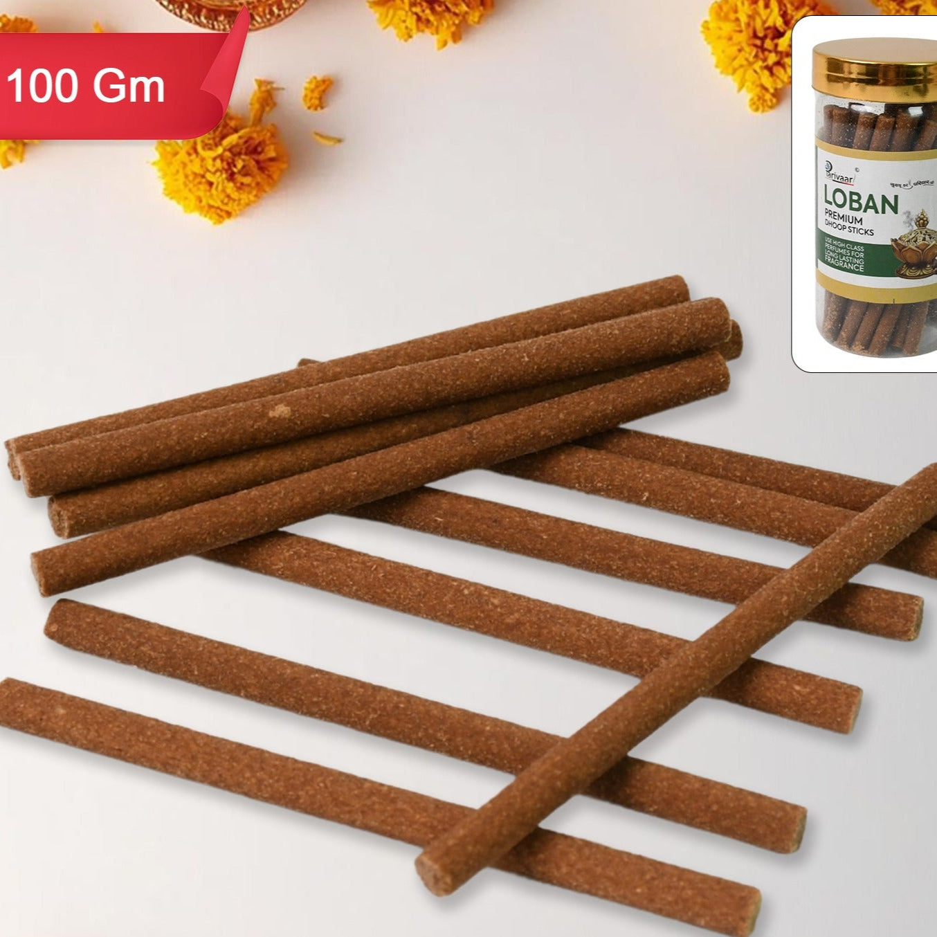 Loban Dhoop Sticks For Home Office Religious Ceremonies Meditation And Pooja (100 Gm) - Happy Price - Image 1